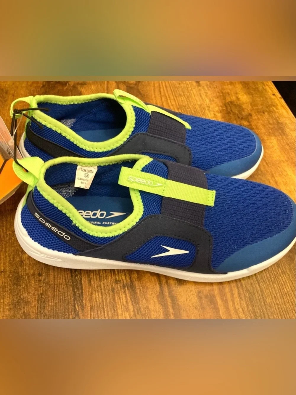 Speedo Junior Pull on Water Shoes - Blue  Size Medium (2/3) new